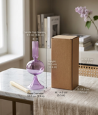 Minimalist Nordic Glass Candlestick Holder – Unique Tall Taper Candle Stand for Modern Tablescapes & Special Event Decor
