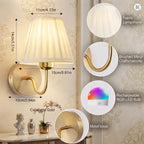 Modern Wireless Wall Light – Cordless Battery-Operated RGB Mood Sconce with Remote Control & Auto-Timer for Accent Home Lighting
