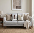 Modern Minimalist Plaid Cushion Cover – Neutral Geometric Accent Pillowcase for Sofa, Accent Chair & Bed